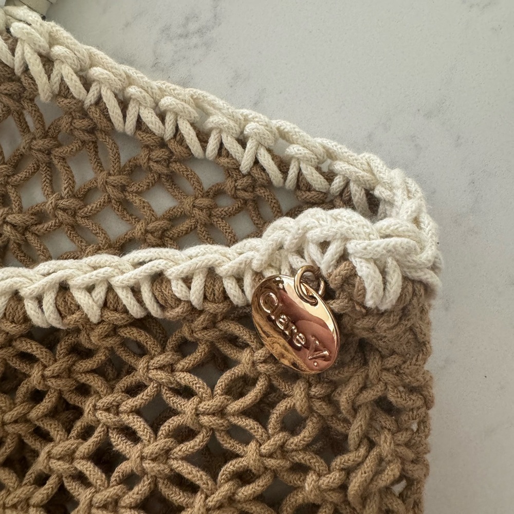 Clare V Tan and Red Woven Tote Bag - Picture 6 of 8